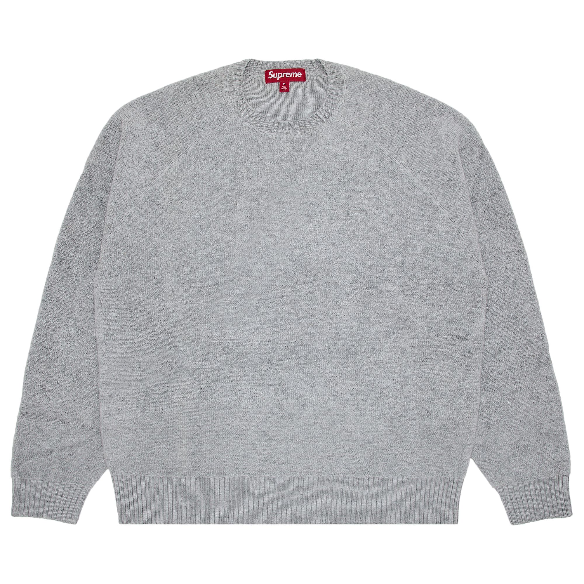 Pre-owned Supreme Terry Small Box Sweater 'heather Grey' | Men's Size L