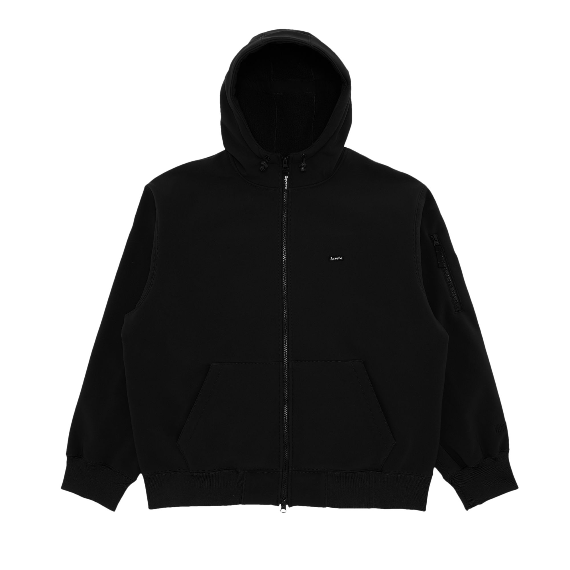 Pre-owned Supreme Windstopper Zip Up Hooded Sweatshirt 'black' | Men's Size M