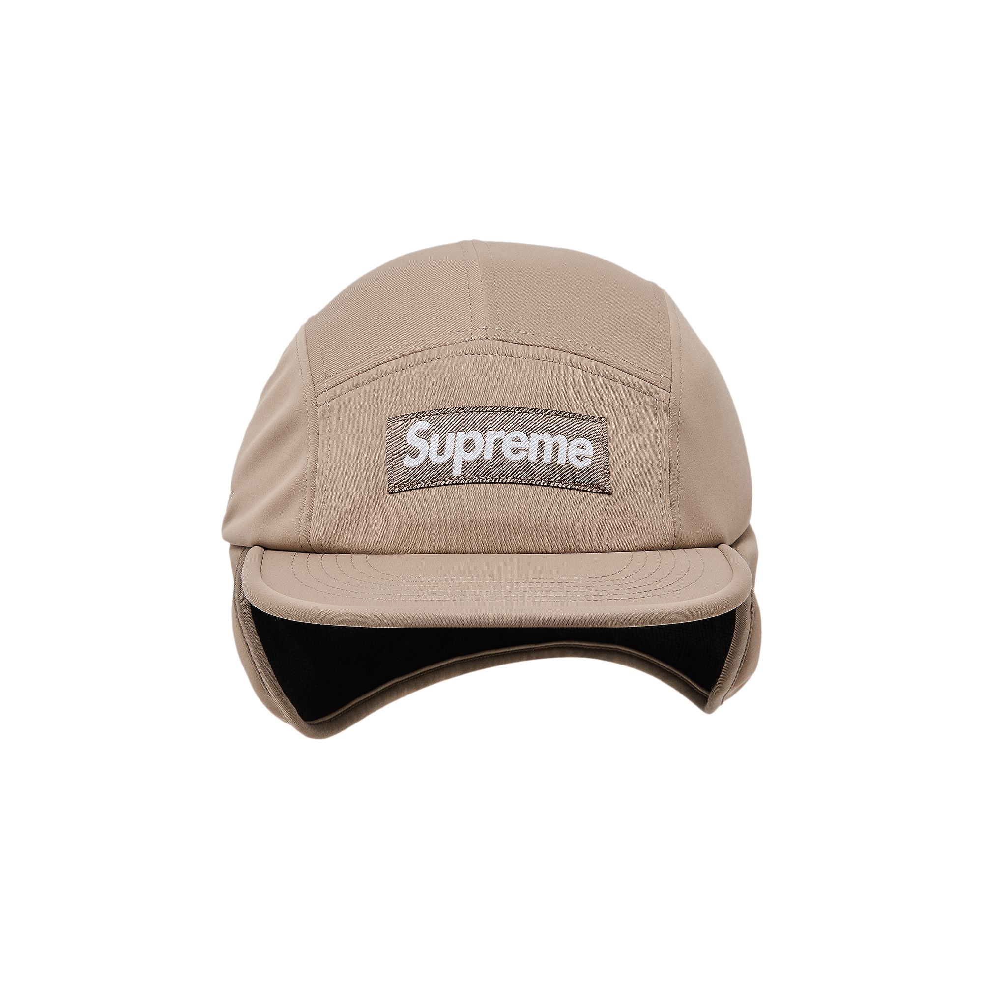 Pre-owned Supreme Windstopper Earflap Camp Cap 'taupe' | Tan | Men's Size Onesize
