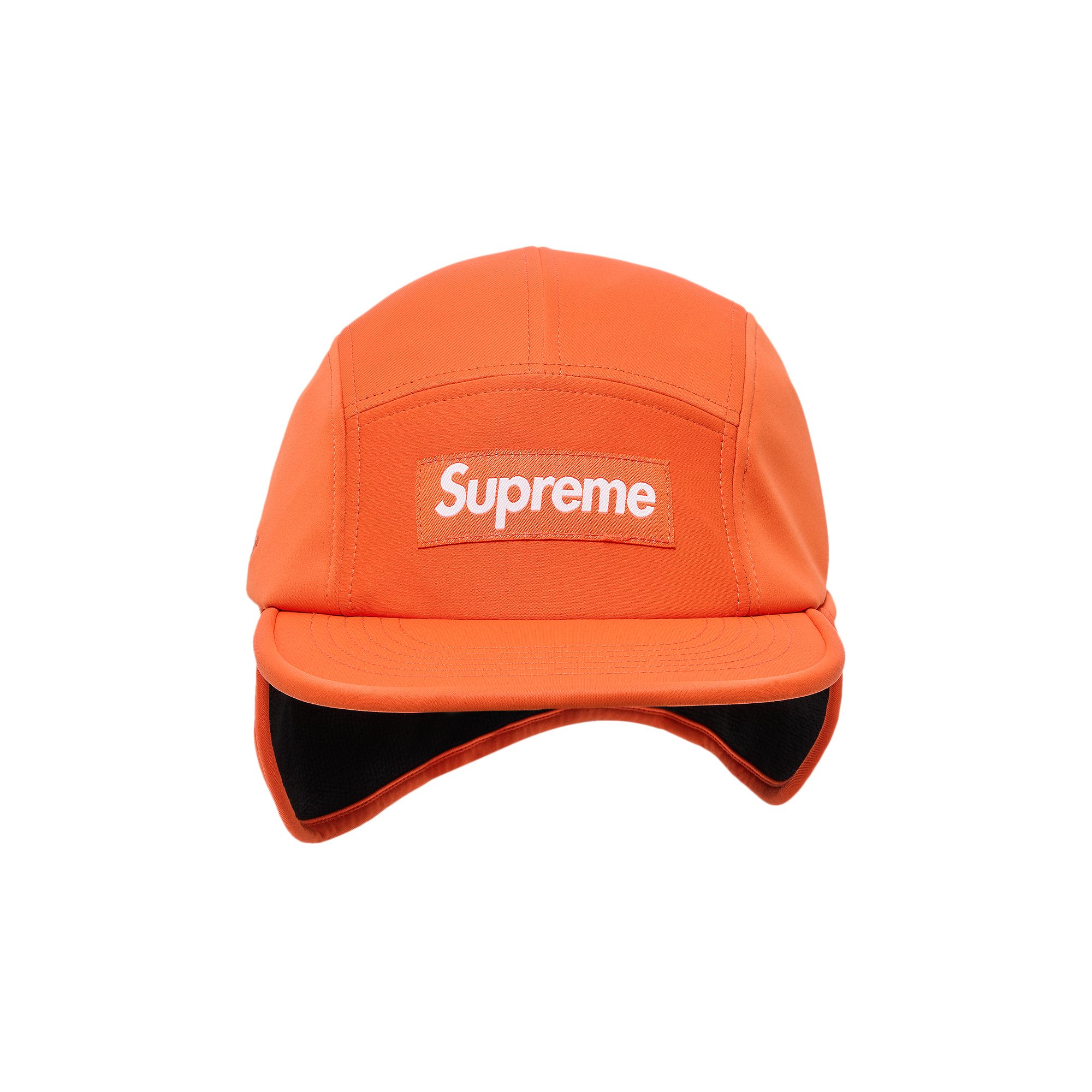 Pre-owned Supreme Windstopper Earflap Camp Cap 'orange' | Men's Size Onesize