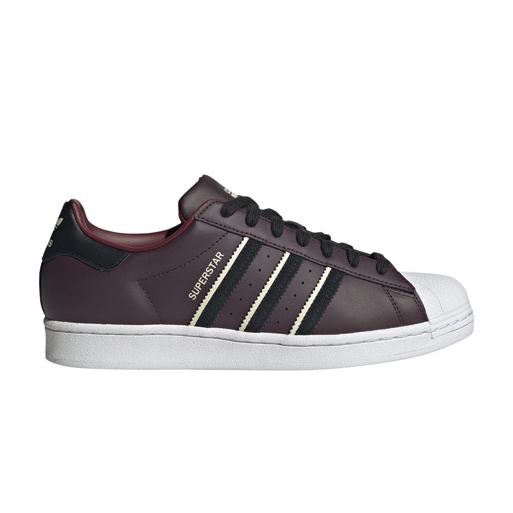 adidas Superstar 'Shadow Maroon Black' | Red | Men's Size 6.5 - HP2856