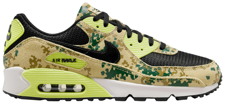Nike Air Max 90 Premium Camo Pack   Gold Light Lemon Twist