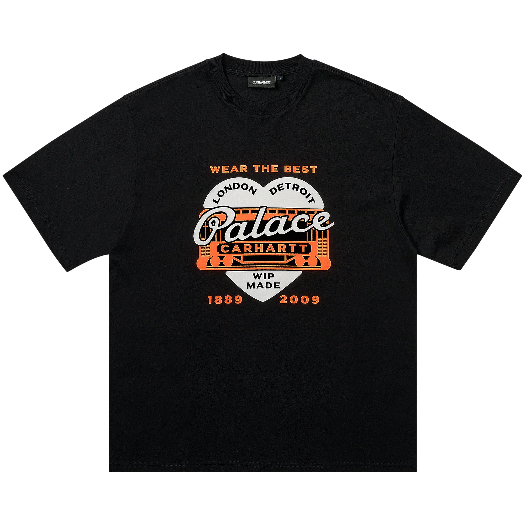 Pre-owned Palace X Carhartt Wip Heart T-shirt 'black' | Men's Size M