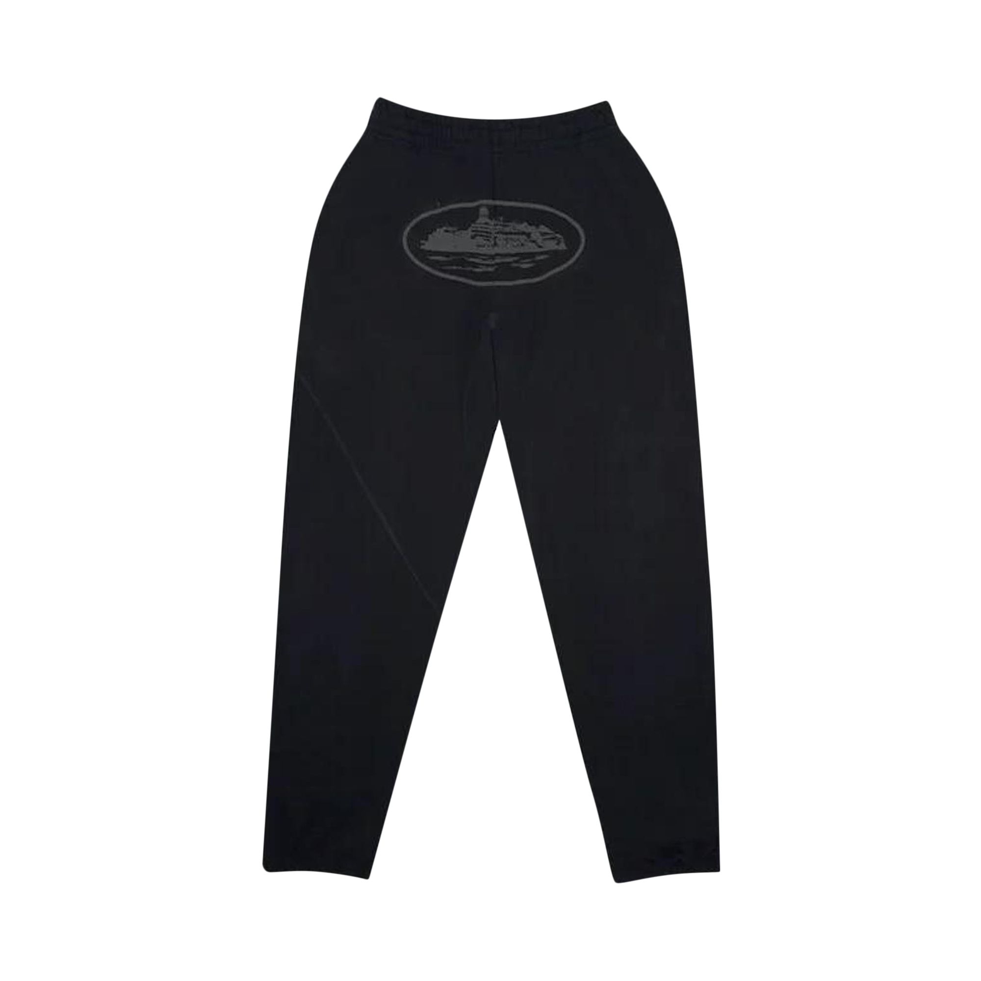 Pre-owned Corteiz Og Alcatraz Sweatpant 'triple Black' | Men's Size Xl