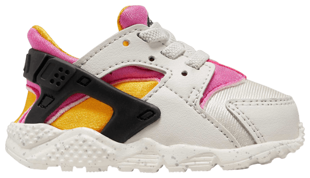 Nike Huarache Run TD Light Bone University Gold Pink