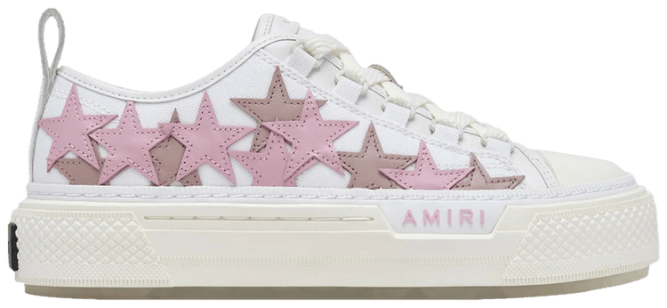 Amiri Wmns Stars Court Low White Pink