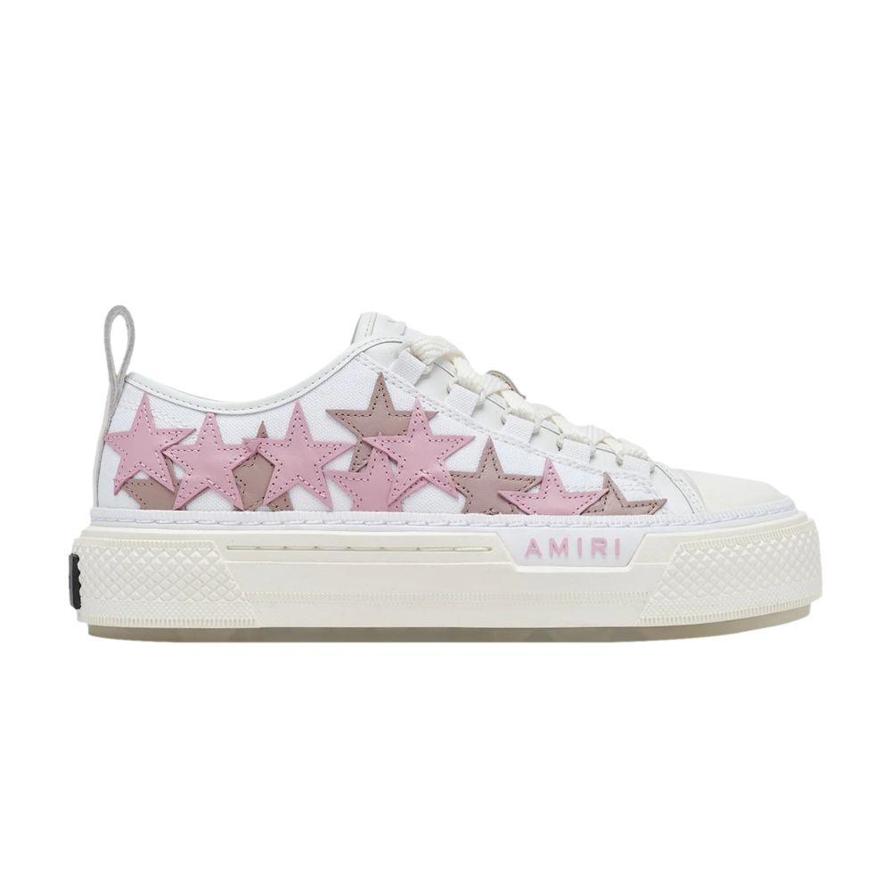 Pre-owned Amiri Wmns Stars Court Low 'white Pink' | Women's Size 39
