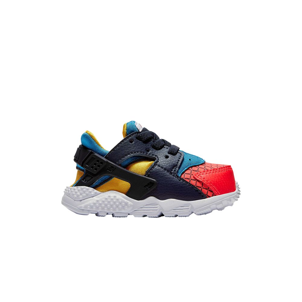 Pre-owned Nike Huarache Run Now Td 'bright Crimson Photo Blue' | Multi-color | Infant Size 5