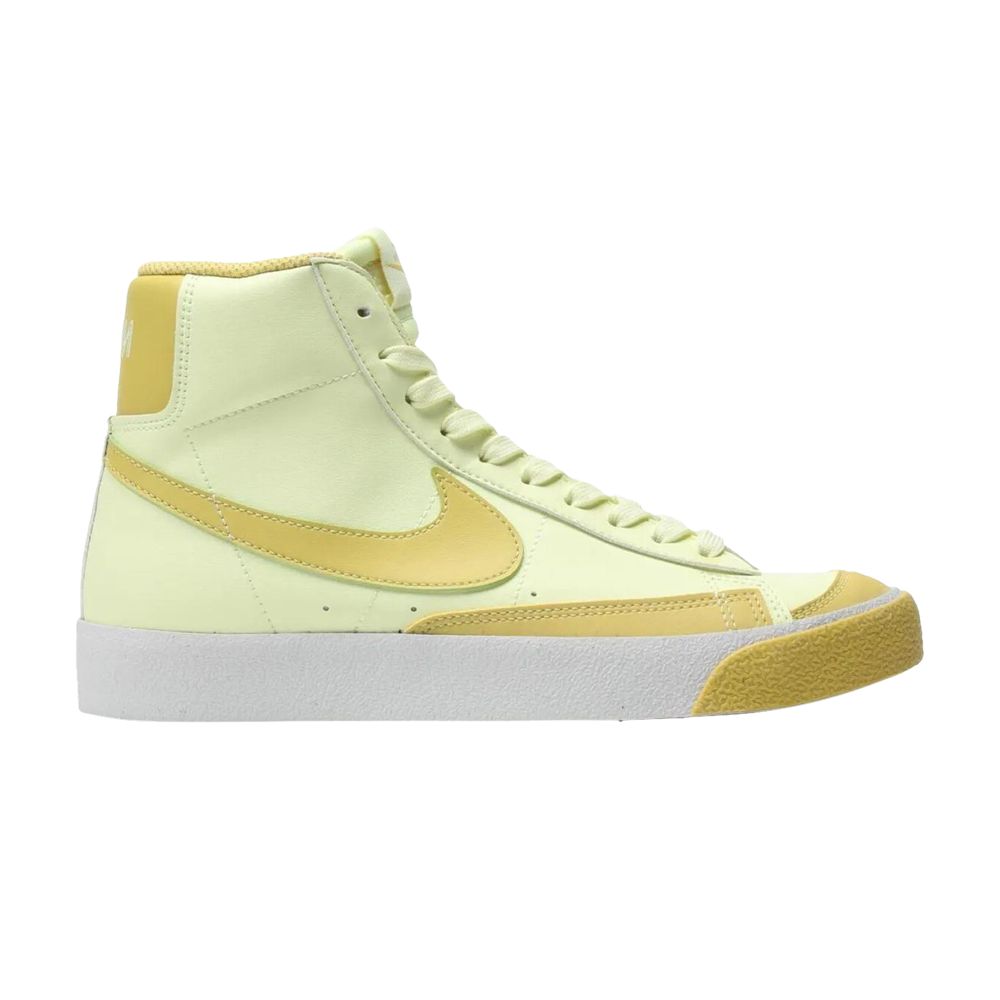 Pre-owned Nike Blazer Mid '77 Se Gs 'citron Tint' | Yellow | Kid's Size 6
