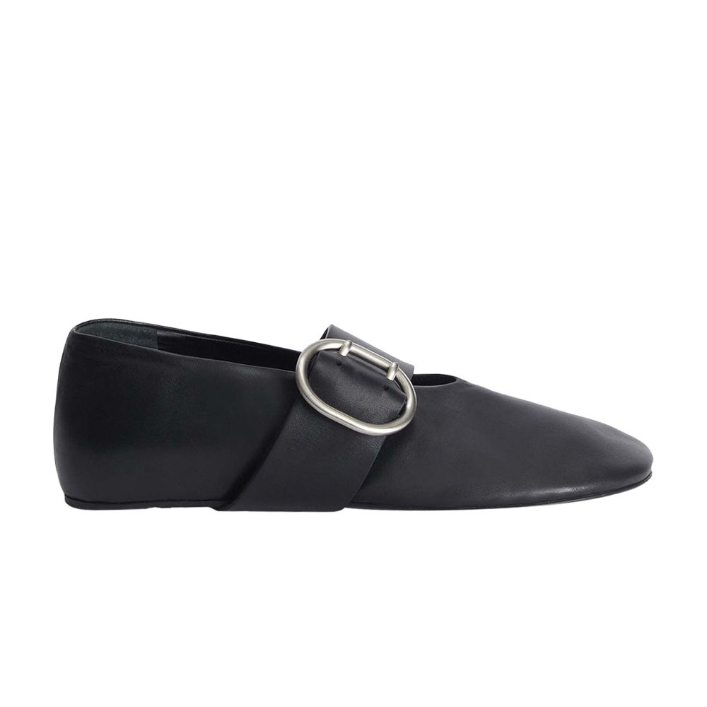 Pre-owned Jil Sander Wmns Cannolo Buckle Ballerinas 'black' | Women's Size 37