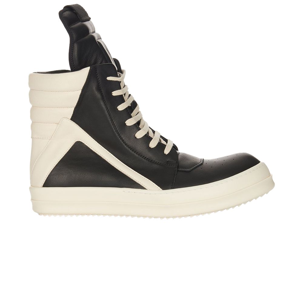 Pre-owned Rick Owens Wmns Hollywood Geobasket High 'black Milk' | Women's Size 39