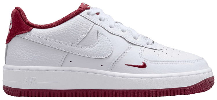 Nike Air Force 1 LV8 GS White Team Red