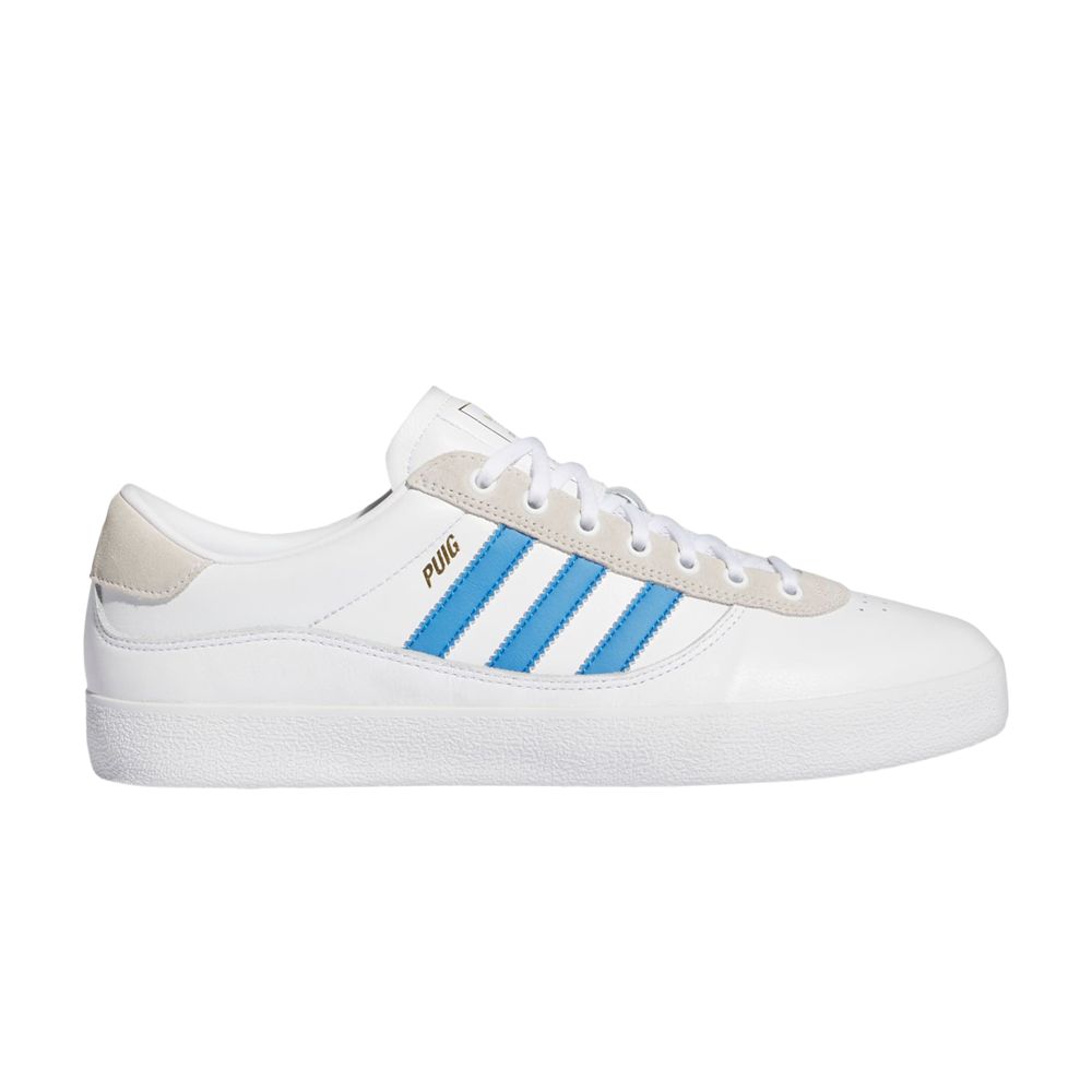 Pre-owned Adidas Originals Adidas Puig Indoor 'cloud White Blue Bird' | Men's Size 13
