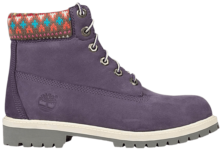 Timberland 6 Inch Premium Boot Youth Purple Sweater