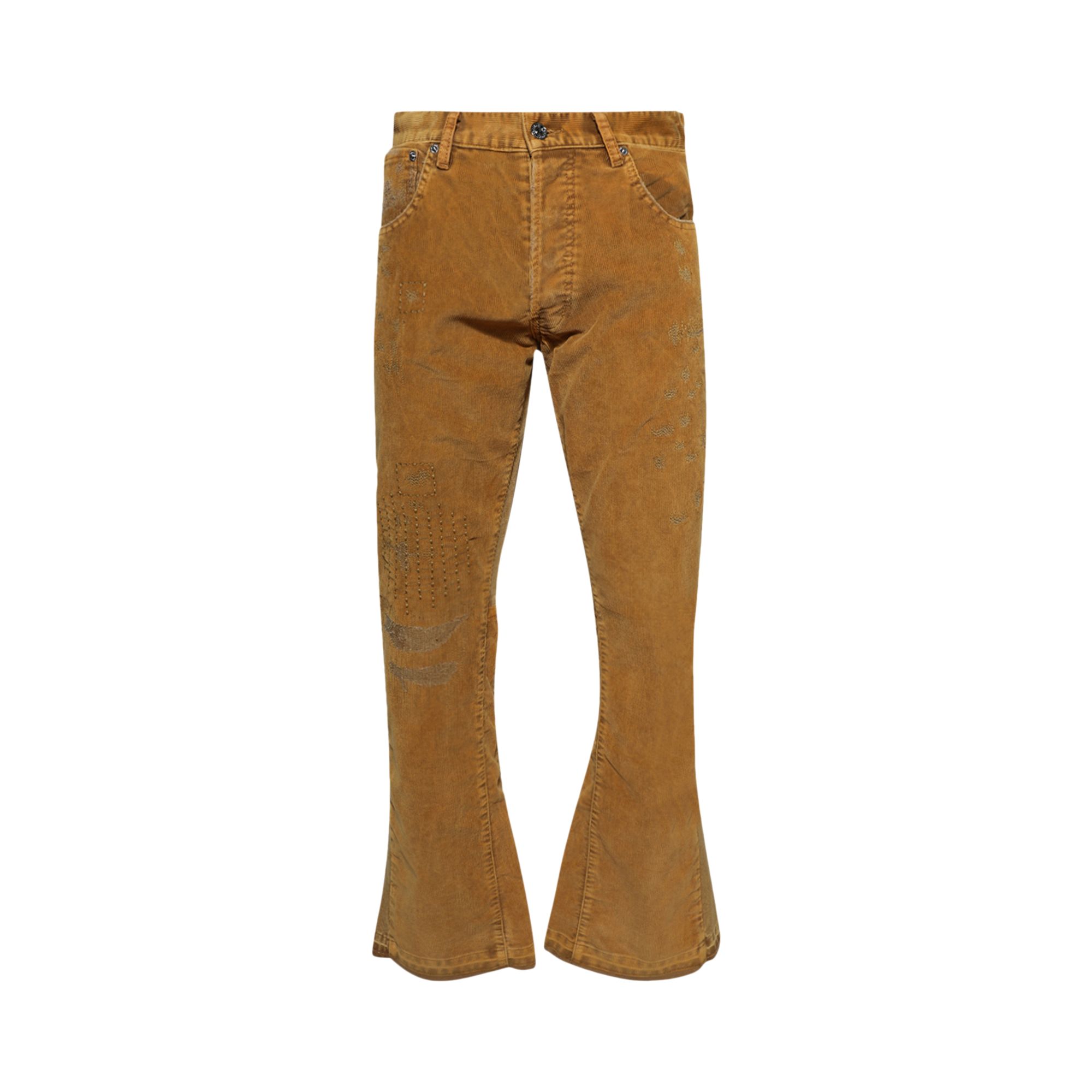 Pre-owned Gallery Dept. Corduroy La Flare Pants 'golden Brown'