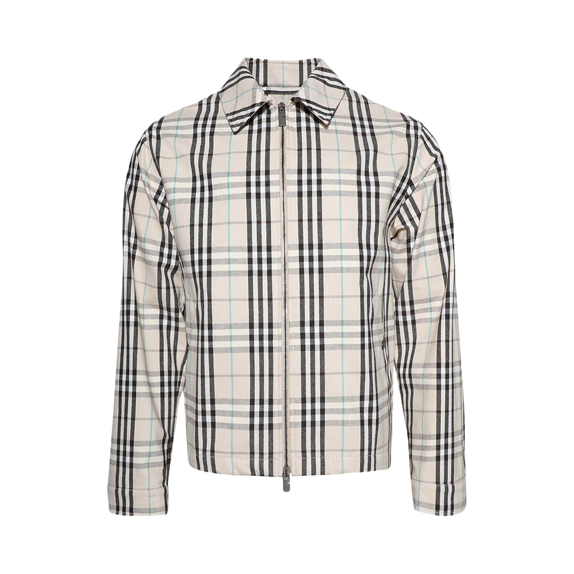 Pre-owned Burberry Check Harrington Jacket 'husk' | Multi-color | Men's Size Xxl