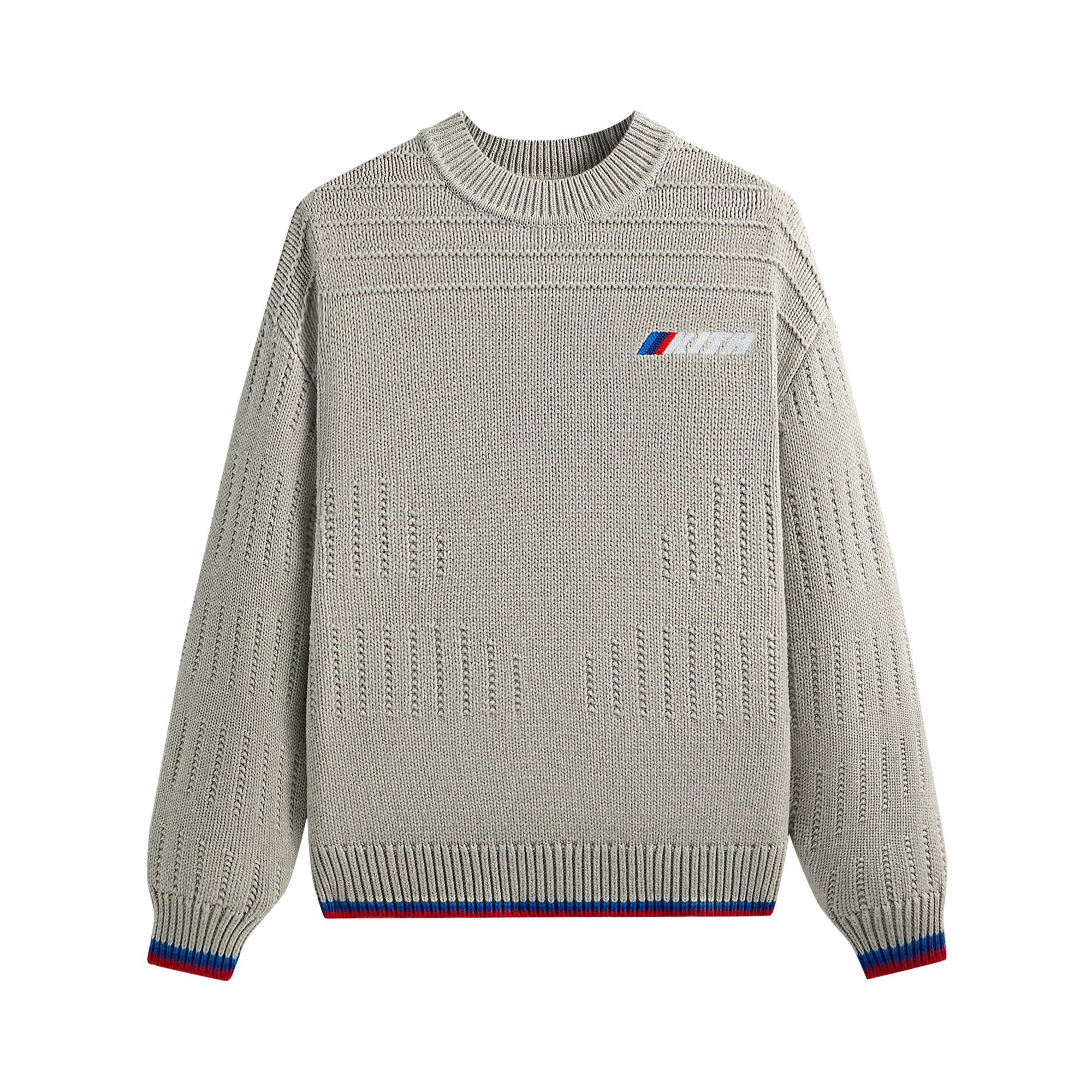 Pre-owned Kith X Bmw Sven Crewneck Sweater 'light Heather Grey' | Men's Size Xxl