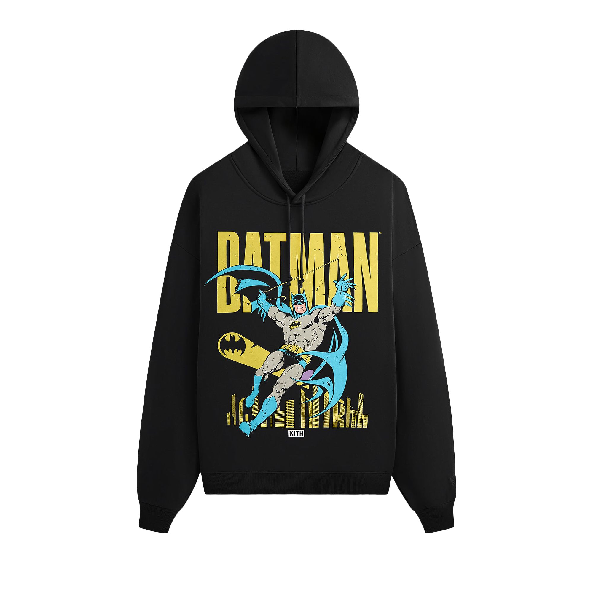 Pre-owned Kith X Batman Classic Vintage Nelson Hoodie 'black' | Men's Size L