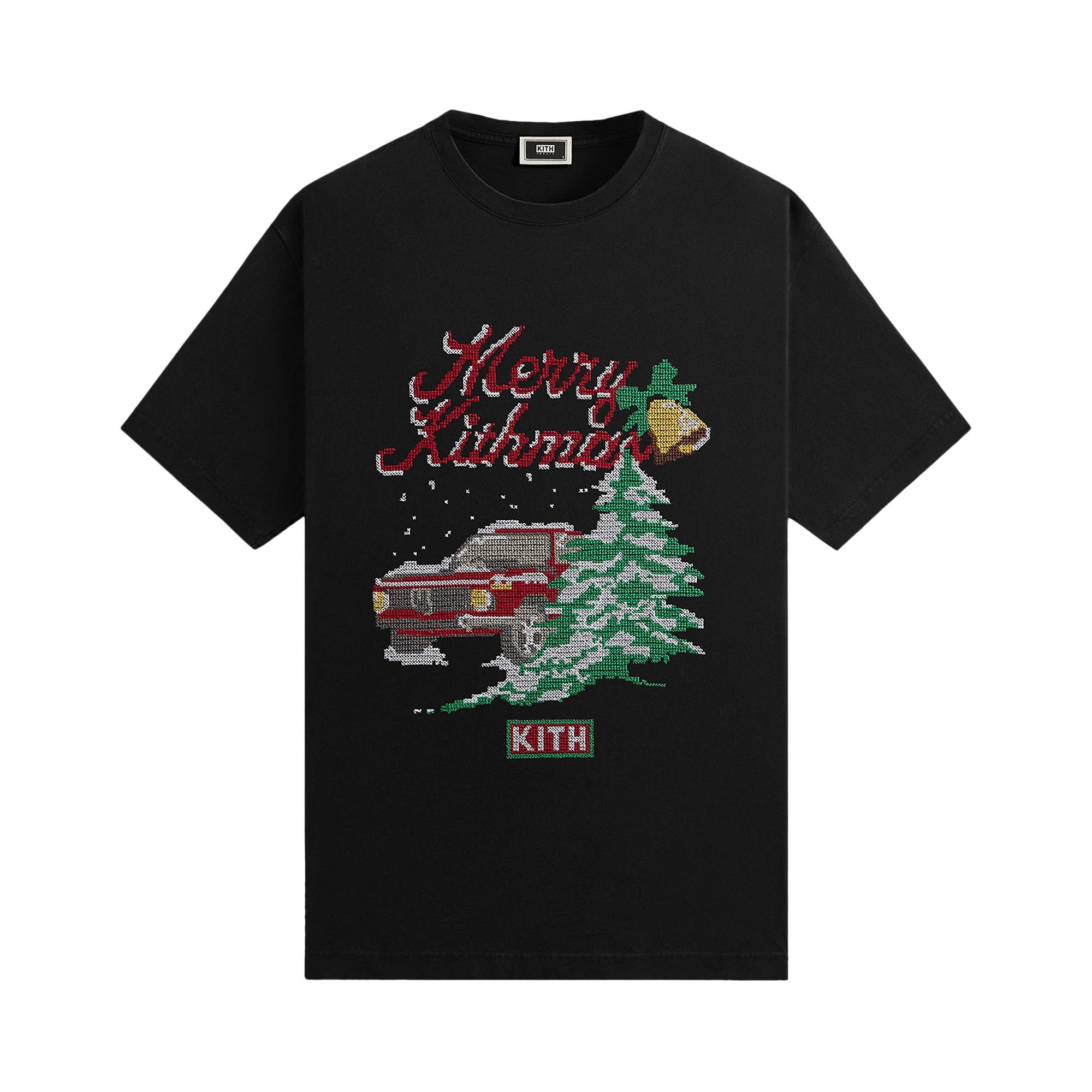 Pre-owned Kith Needlepoint Tee 'black' | Men's Size M