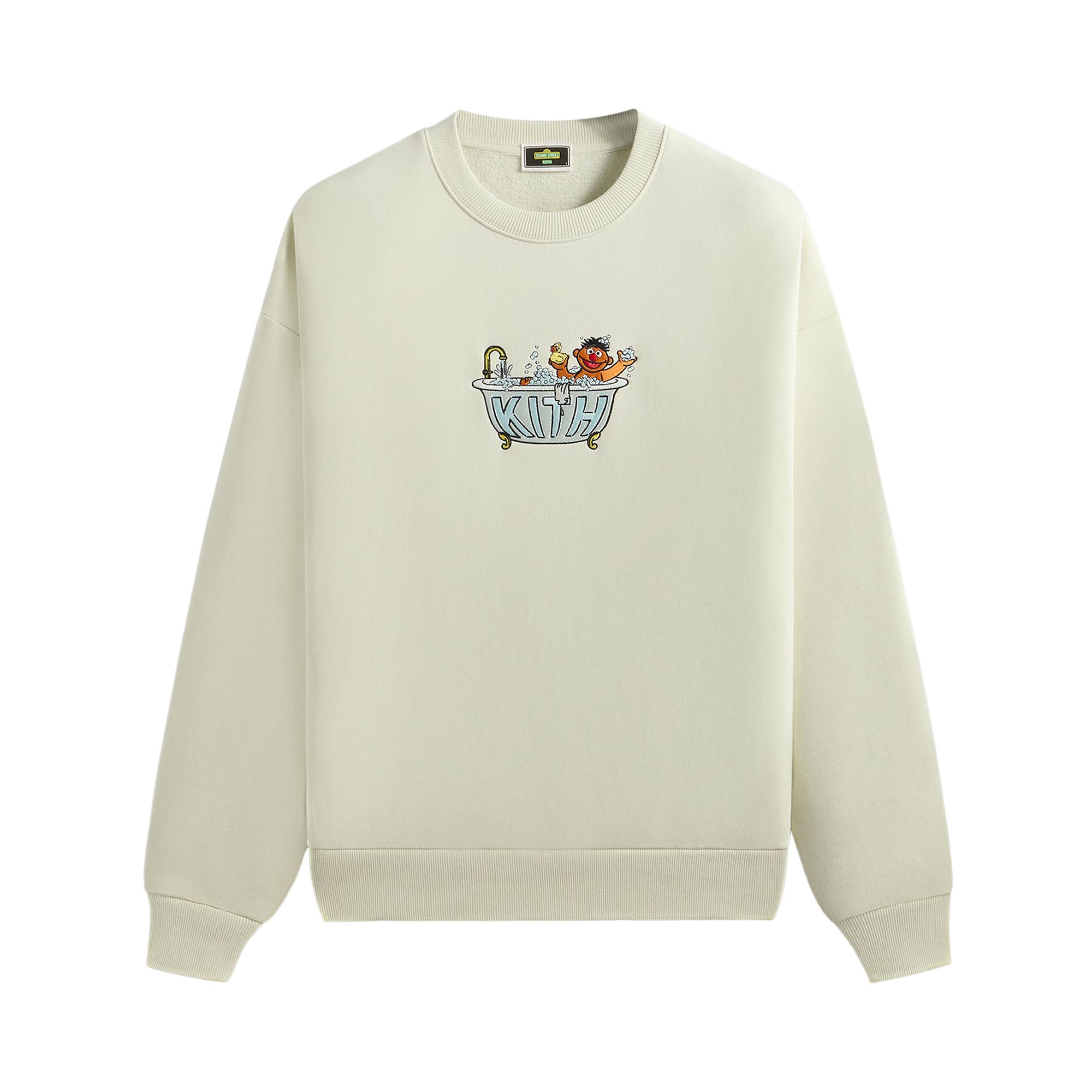 Pre-owned Kith X Sesame Street Ernie Nelson Crewneck 'chalk' | Cream | Men's Size M