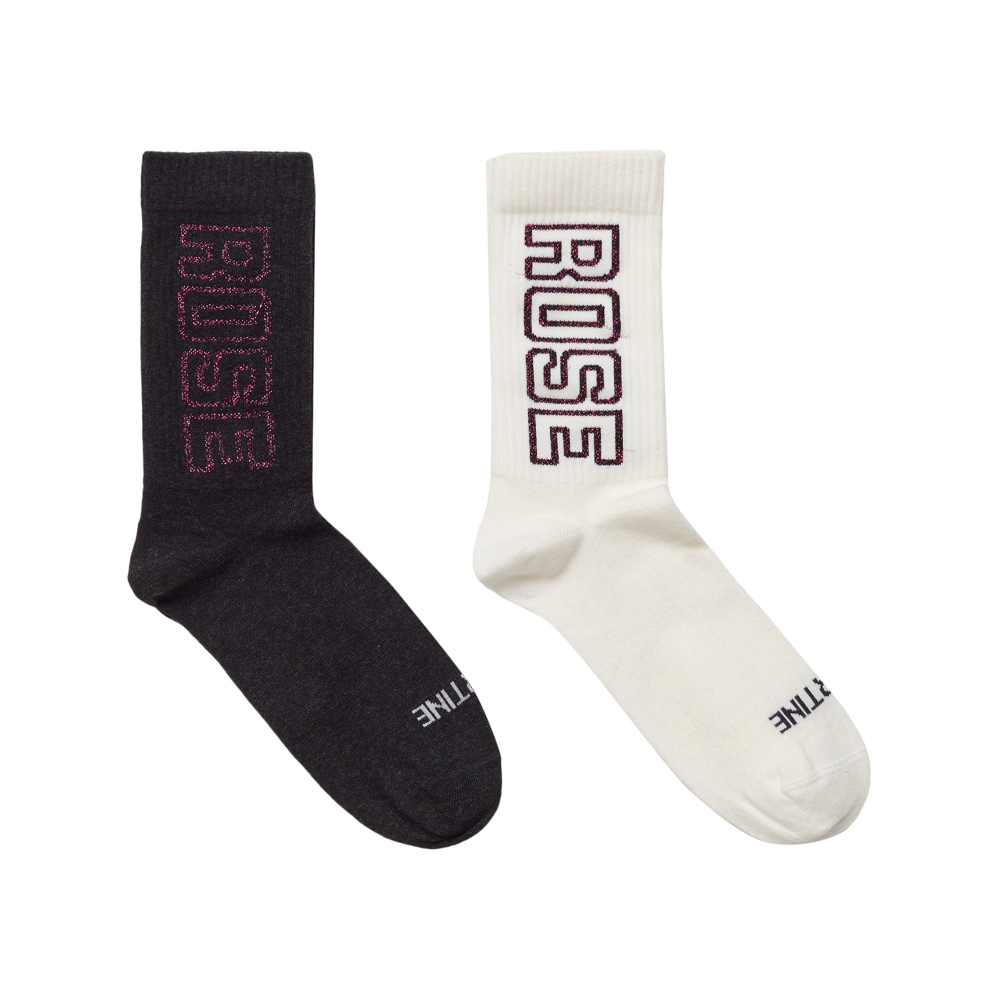 Pre-owned Martine Rose Fluffy Sock (multipack) 'black/white'