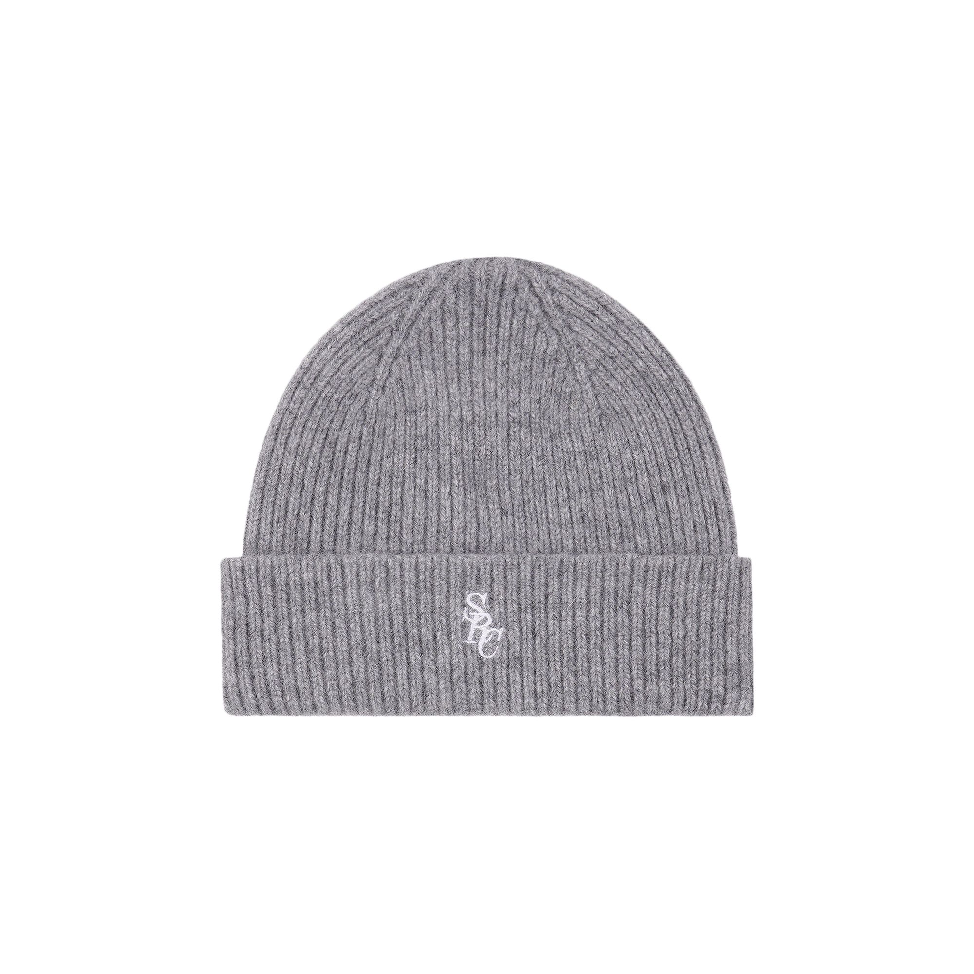 Pre-owned Sporty And Rich Sporty & Rich Src Wool Beanie 'grey' | Men's Size Onesize