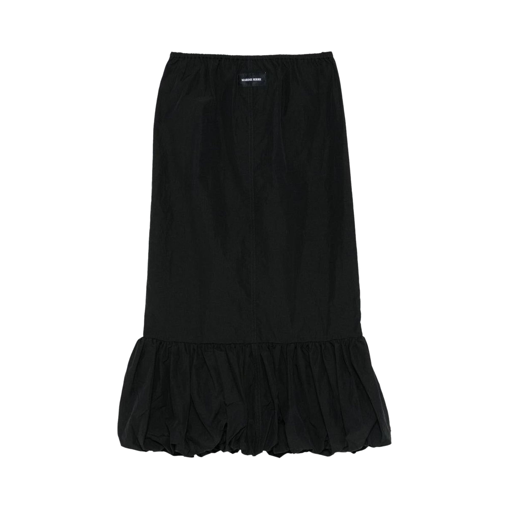 Pre-owned Marine Serre Nylon Midi Bubble Skirt 'black' | Women's Size 40
