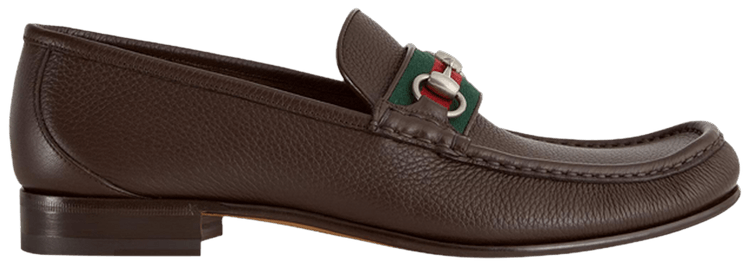 Gucci Web Stripe Horsebit Loafer Cocoa