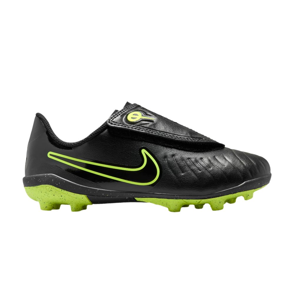 Pre-owned Nike Tiempo Legend 10 Club Mg Ps 'black Volt' | Kid's Size 13.5