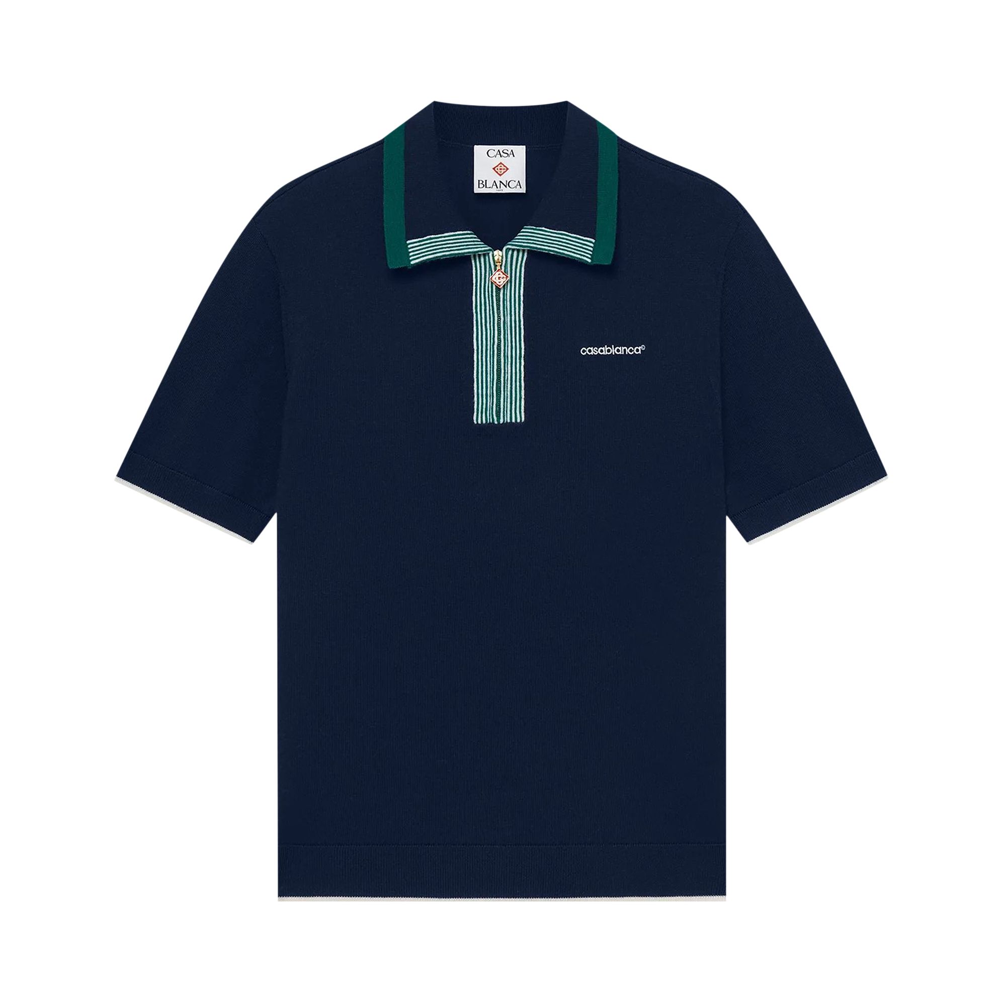 Pre-owned Casablanca Tennis Polo 'navy' | Blue | Men's Size S