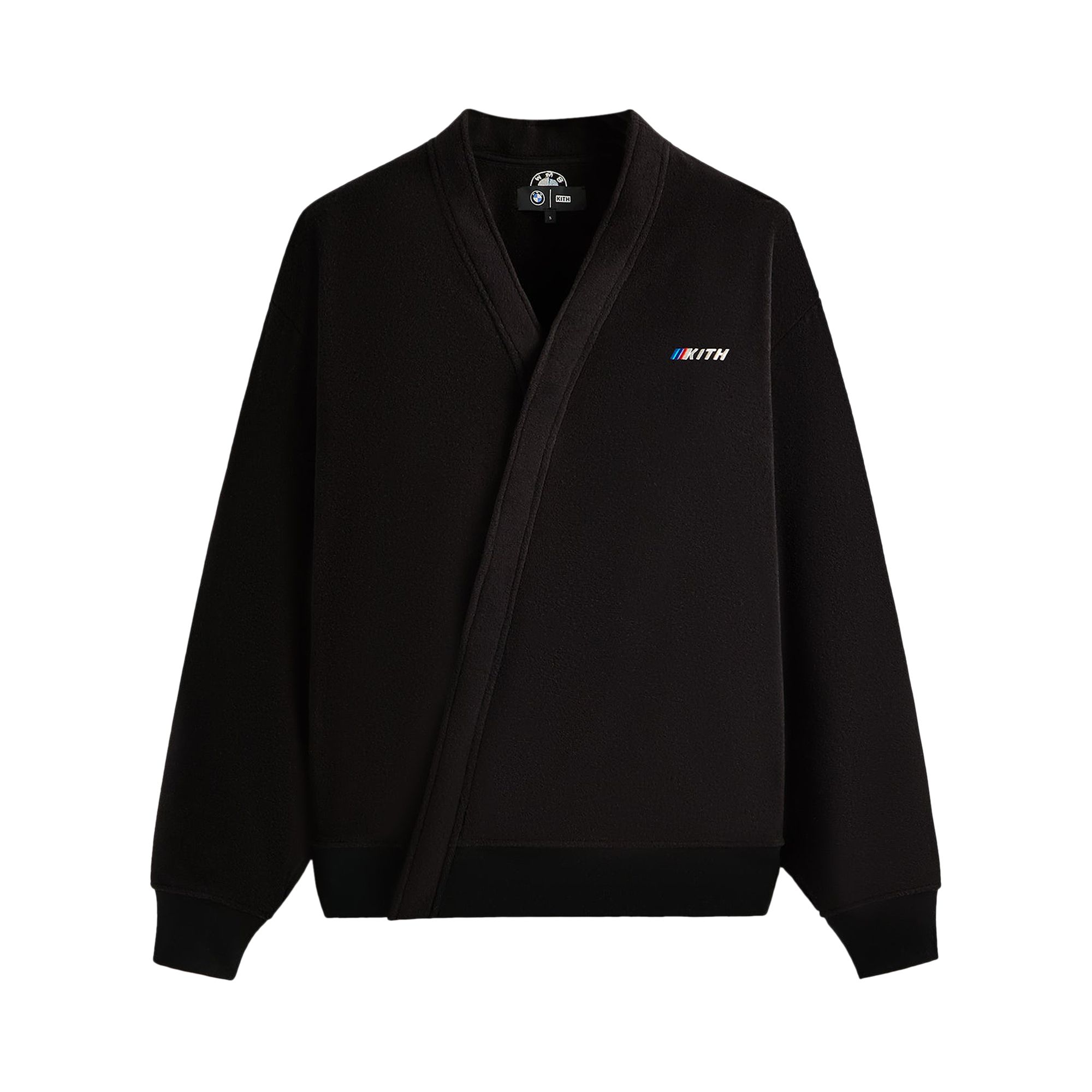 Pre-owned Kith X Bmw Strauss Cross Front Cardigan 'black' | Men's Size Xl
