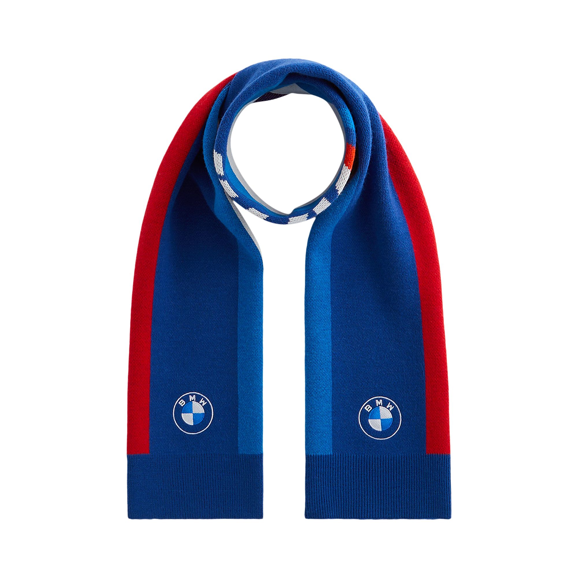 Pre-owned Kith X Bmw Knitted Scarf 'sonam' | Blue | Men's Size Onesize