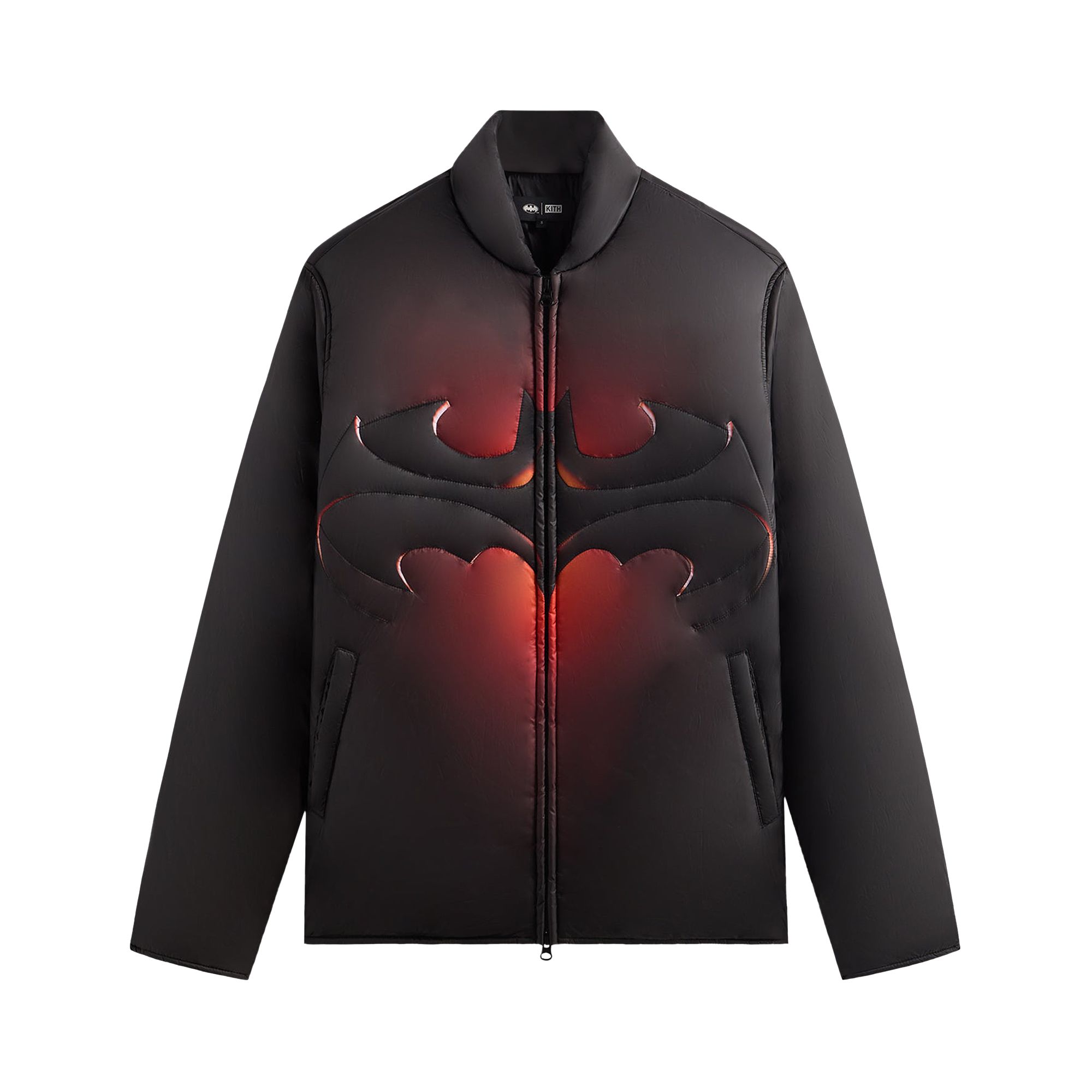 Pre-owned Kith X Batman Brixton Quilted Puffed Jacket 'black' | Men's Size Xl