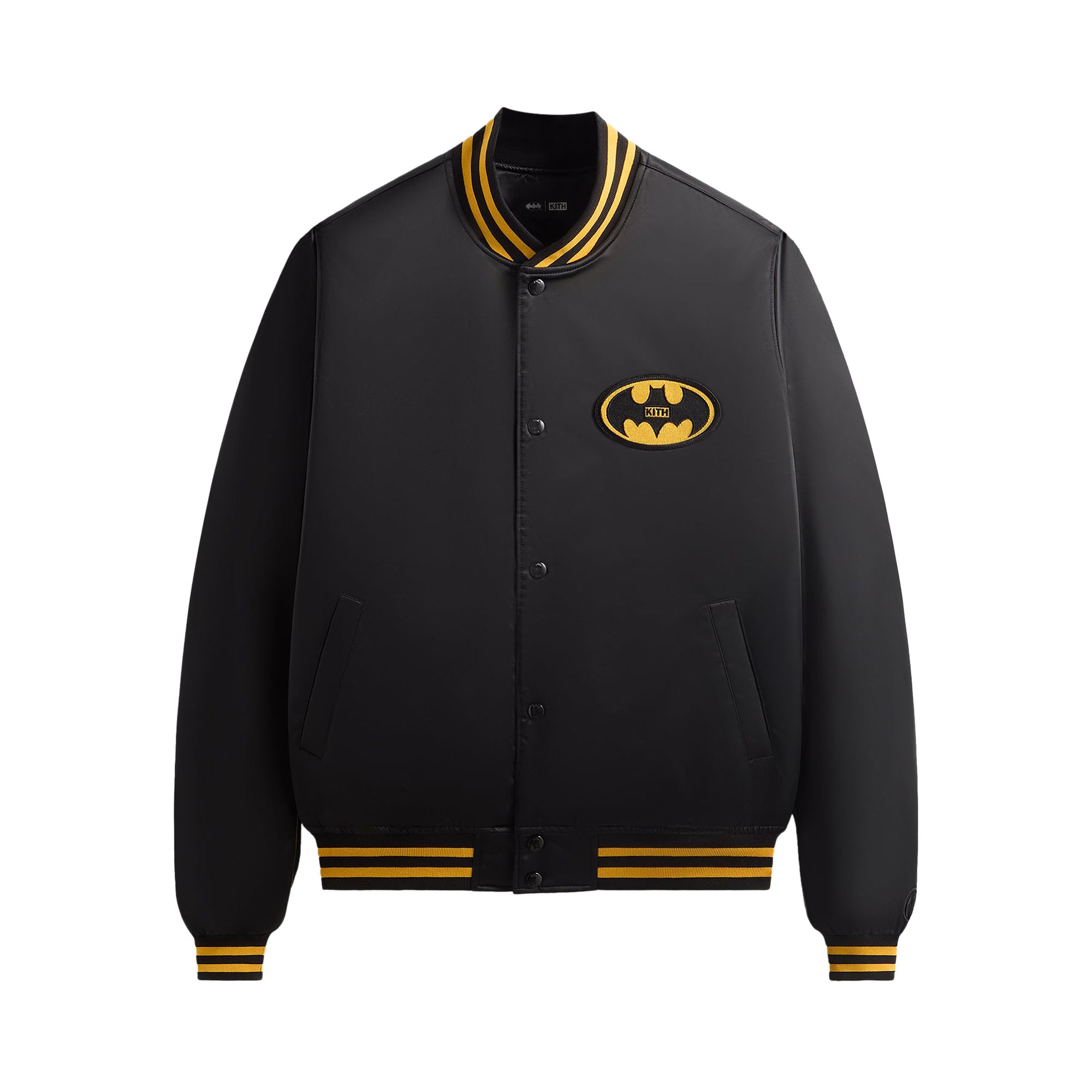 Pre-owned Kith X Batman Satin Bomber Jacket 'black' | Men's Size M