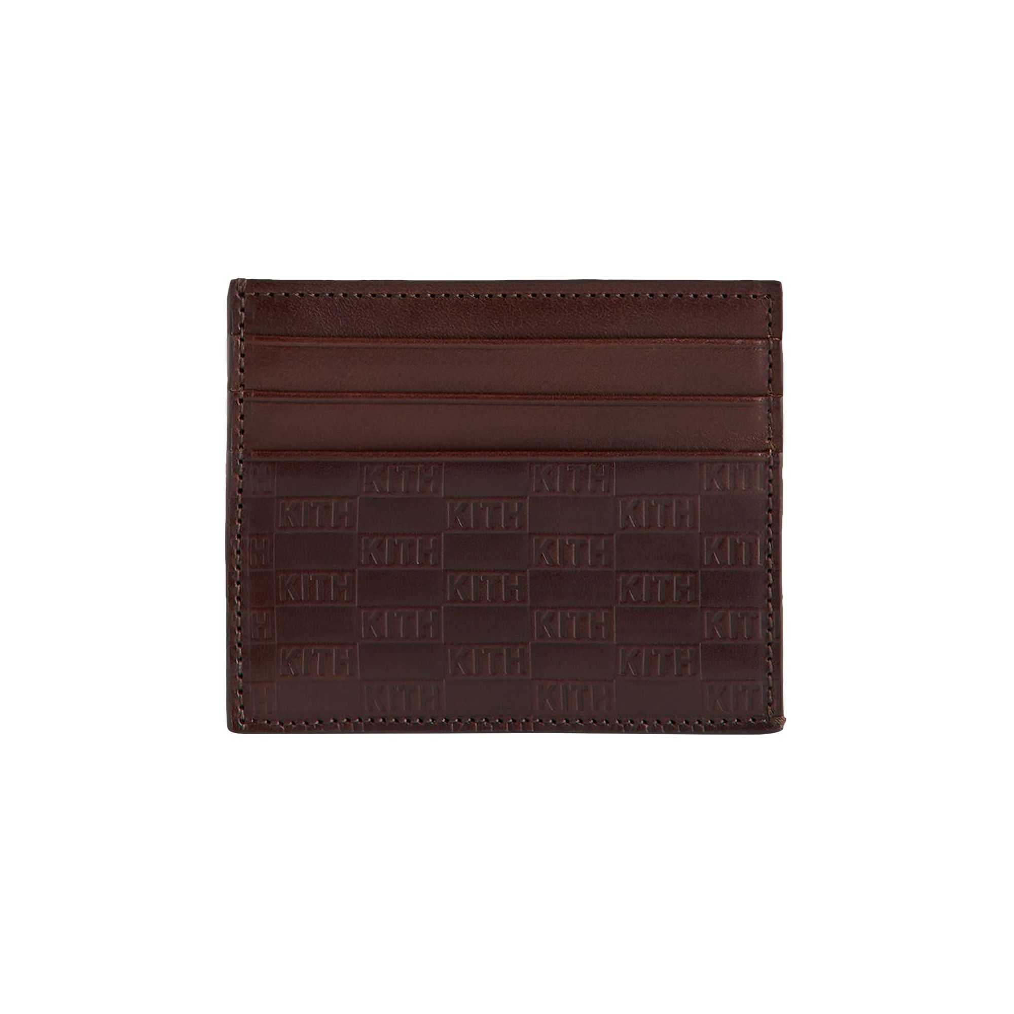 Pre-owned Kith Monogram Card Holder 'incognito' | Brown | Men's Size Onesize