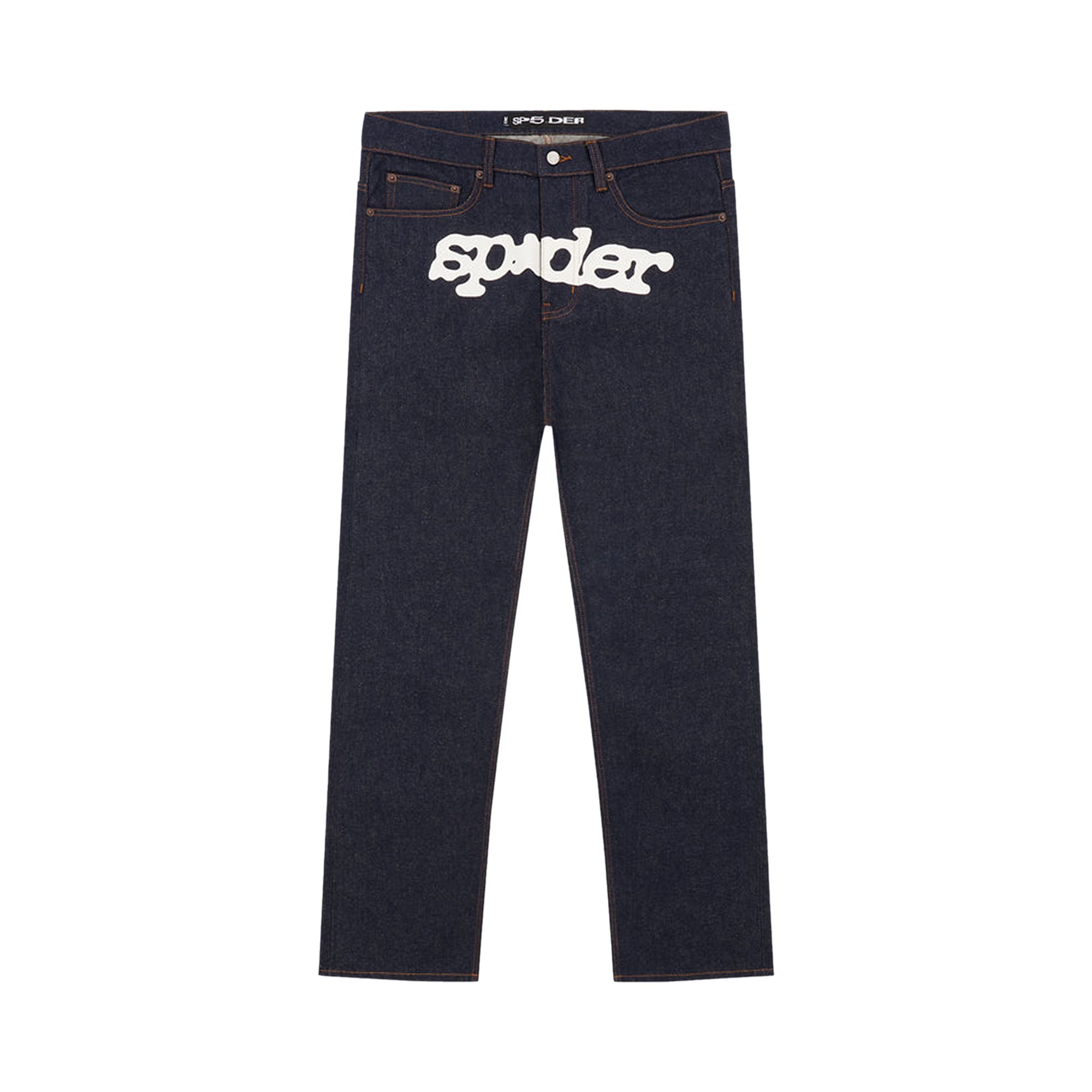 Pre-owned Sp5der Denim V3 Jeans 'indigo Denim' | Blue | Men's Size 36