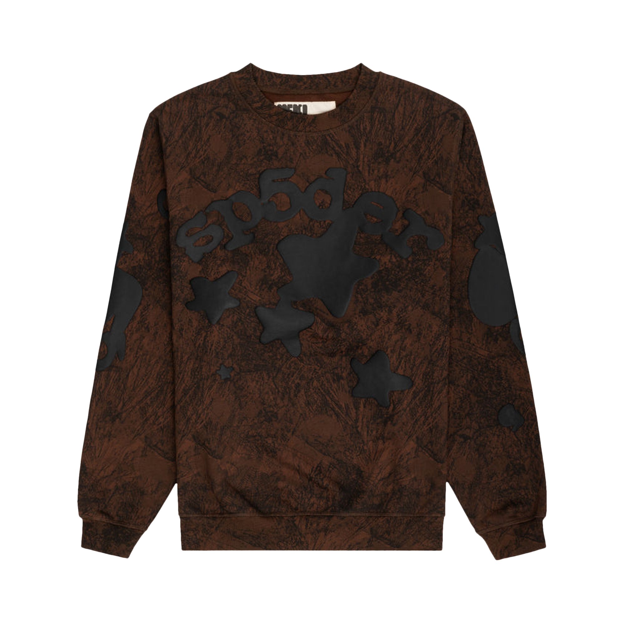 Pre-owned Sp5der Beluga Real Tree Camo Crewneck Sweatshirt 'brown' | Men's Size M