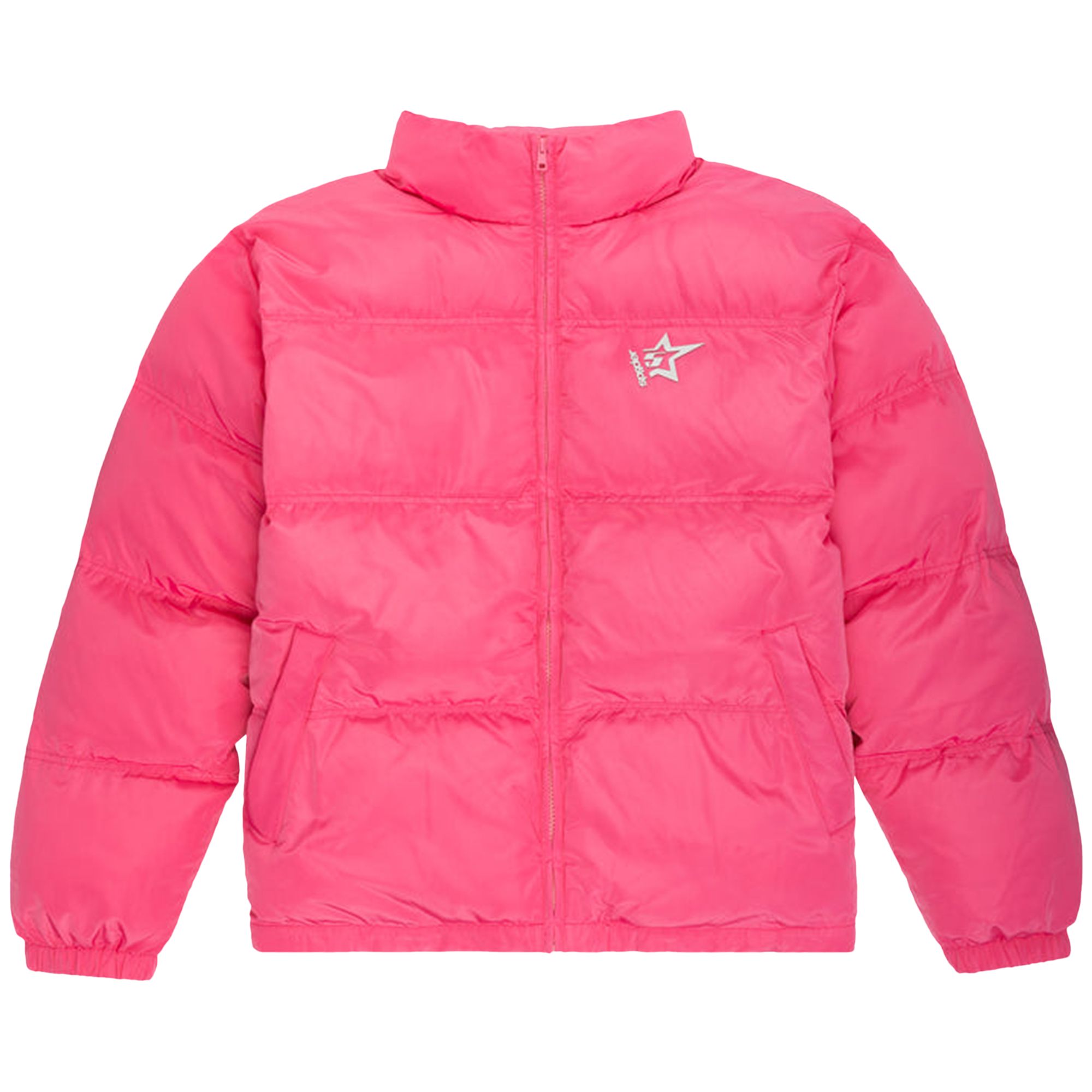 Pre-owned Sp5der 5star Puffer Jacket 'pink' | Men's Size L