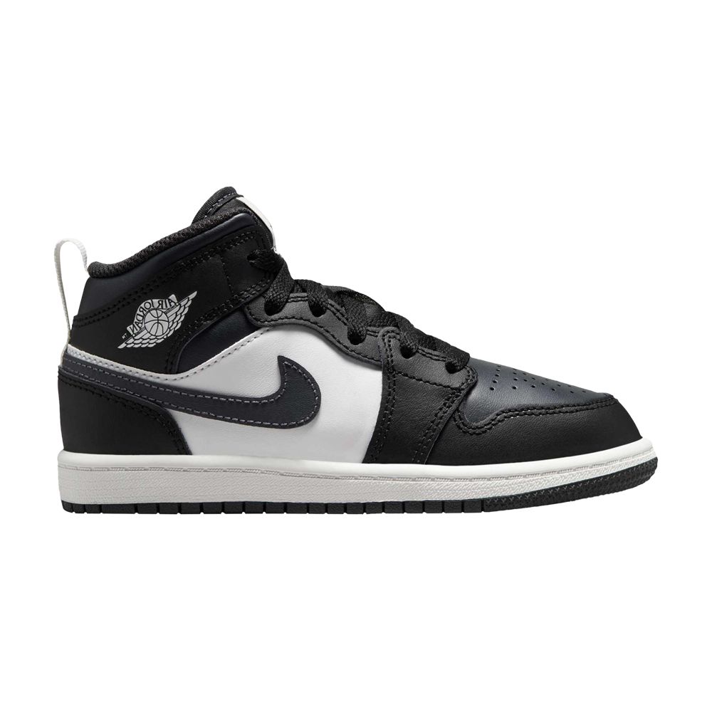 Pre-owned Air Jordan 1 Mid Ps 'black Off Noir' | Kid's Size 3