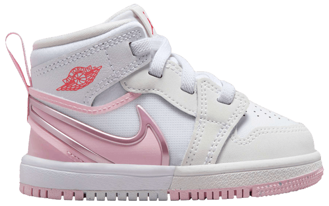 Nike ジョーダン1 MID RM イージーオン TD 新品 ピンク 16cm Nike Jordan 1 Mid RM Easyon TD White Pink Foam Toddler