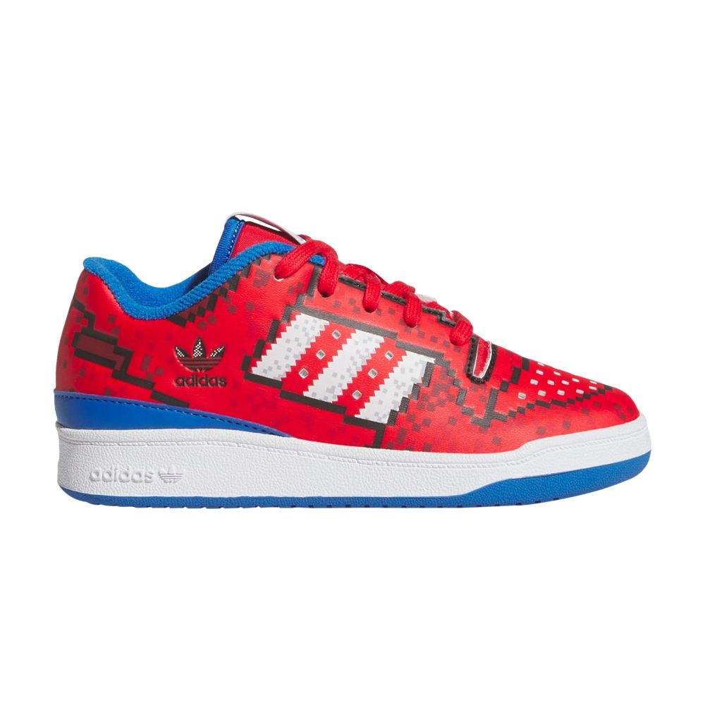 adidas Forum Low CL C 'Pixelated' | Red | Kid's Size 3 - JI3400