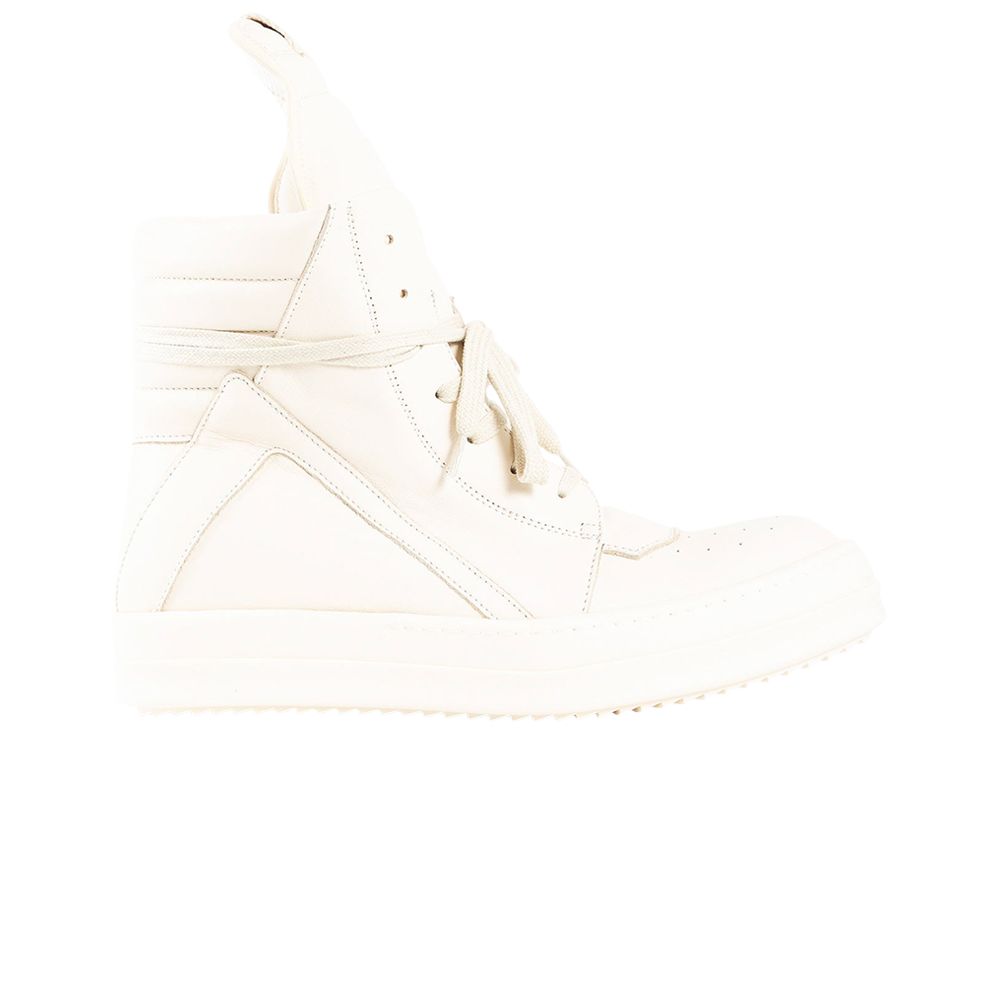 Pre-owned Rick Owens Wmns Hollywood Geobasket High 'milk' | Cream | Women's Size 36 In White