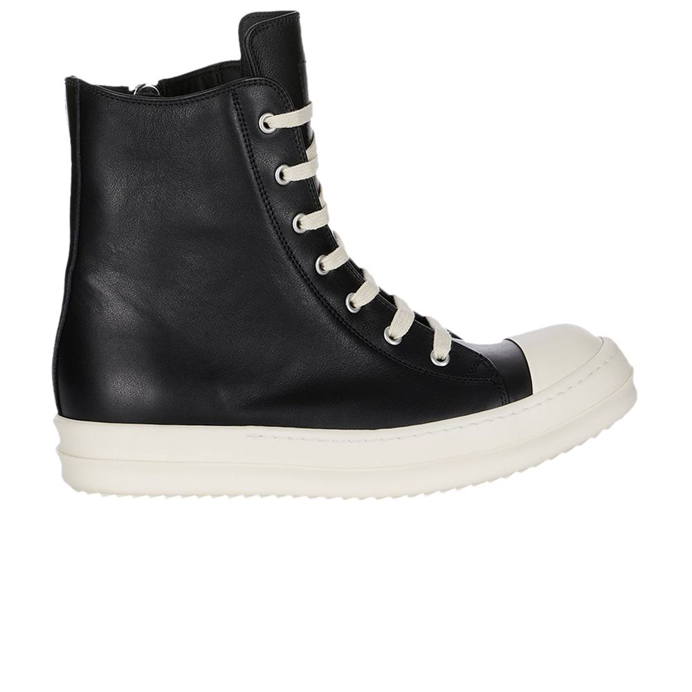 Pre-owned Rick Owens Hollywood High 'black Milk' | Men's Size 45
