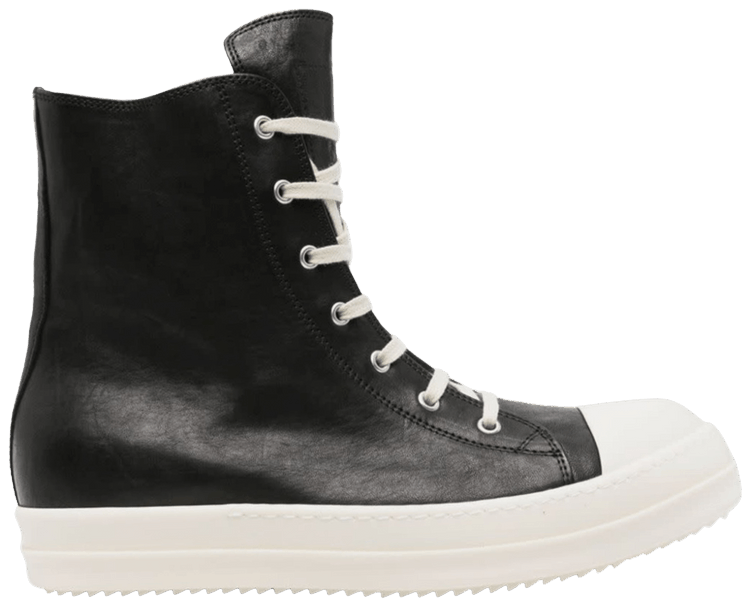RICK OWENS | HOLLYWOOD SNEAKERS BLACK/MILK (LGY) スニーカー Buy Rick Owens Hollywood High 'Black Milk' - RU01E5890 LGY