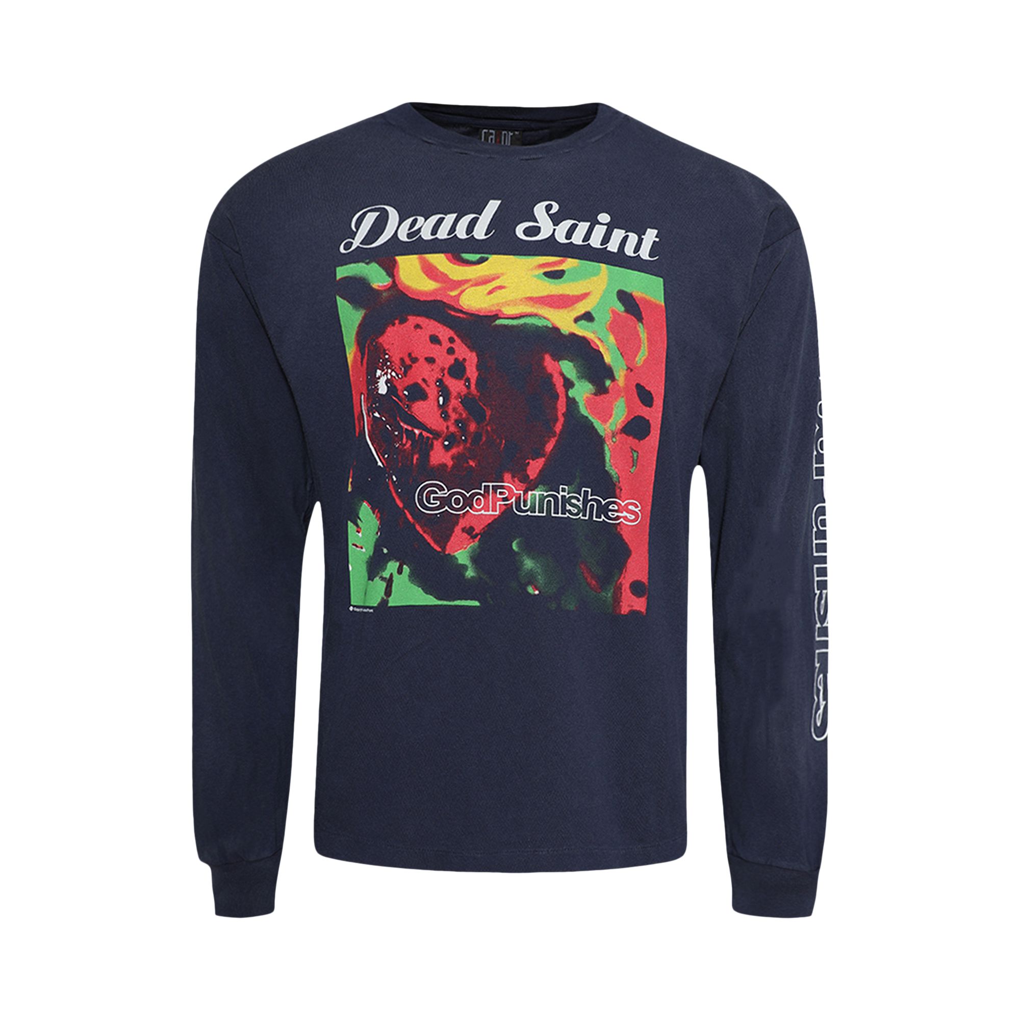Pre-owned Saint Mxxxxxx Dead Saint Long-sleeve Tee 'navy' | Blue | Men's Size M