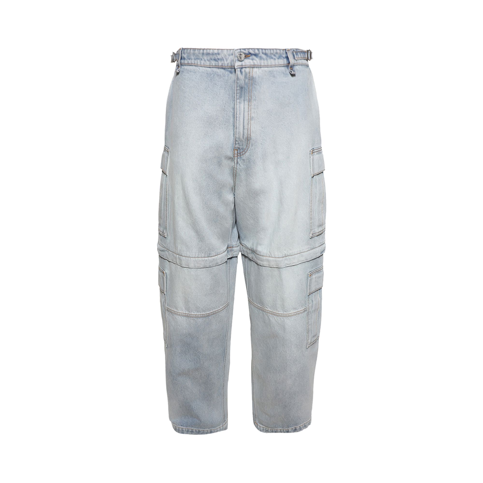 Pre-owned Vetements Cargo Jeans 'light Blue' | Men's Size 34