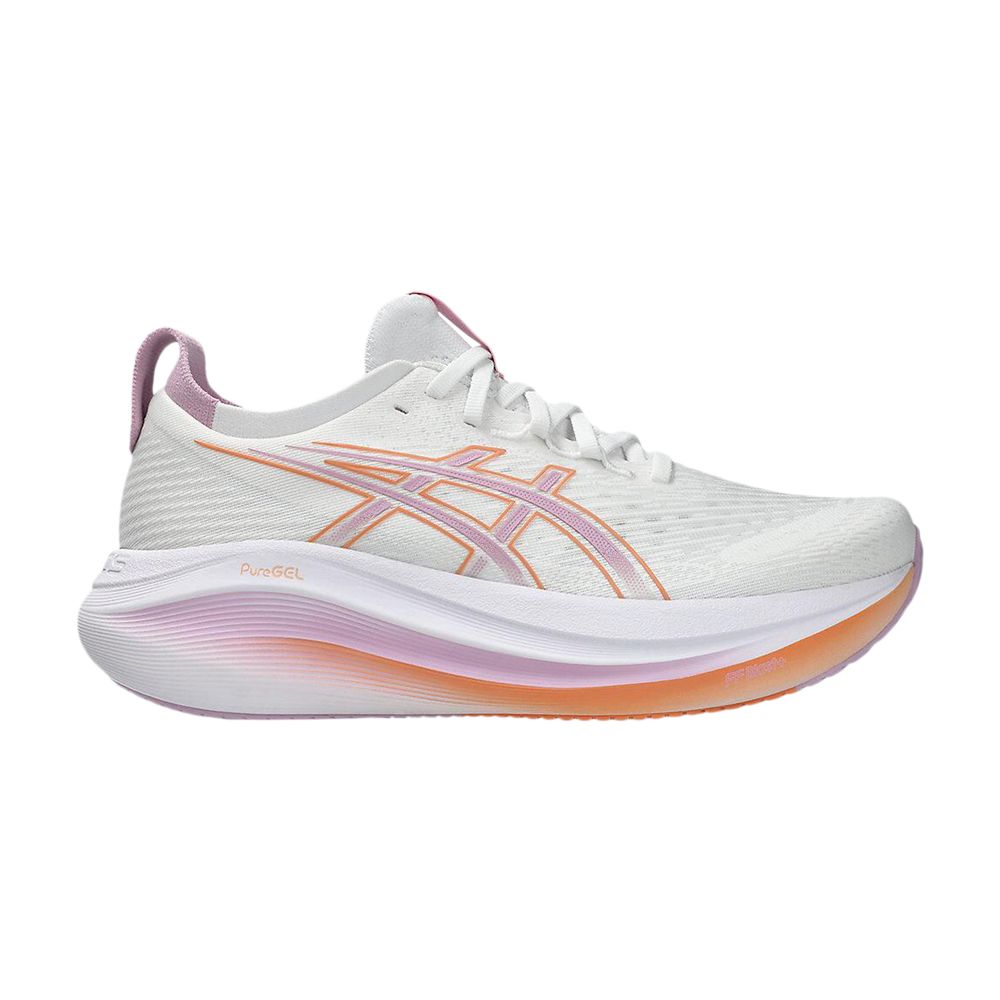 Pre-owned Asics Wmns Gel Nimbus 27 Wide 'white Light Ube' | Women's Size 10