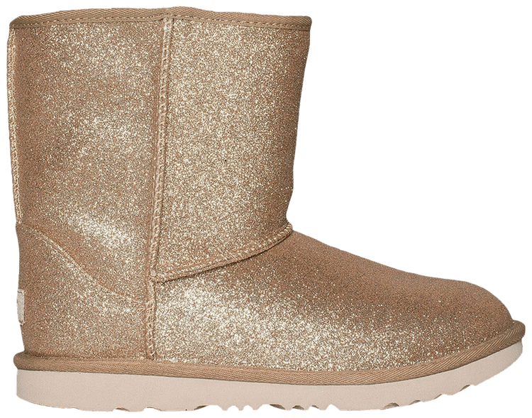 UGG Classic Short II Toddler Glitter   Gold