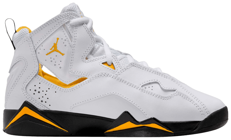 Air Jordan True Flight GS White Yellow Ochre