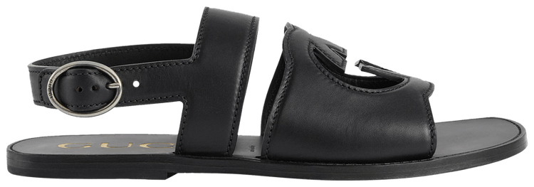 GUCCI｜SANDALS (723627 US000 1000) Gucci Cut-Out Detailed Interlocking G Sandals 'Black' 723627